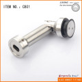 Wall-glass single adjusting angle corner connector stainless steel wall mount glass clamp